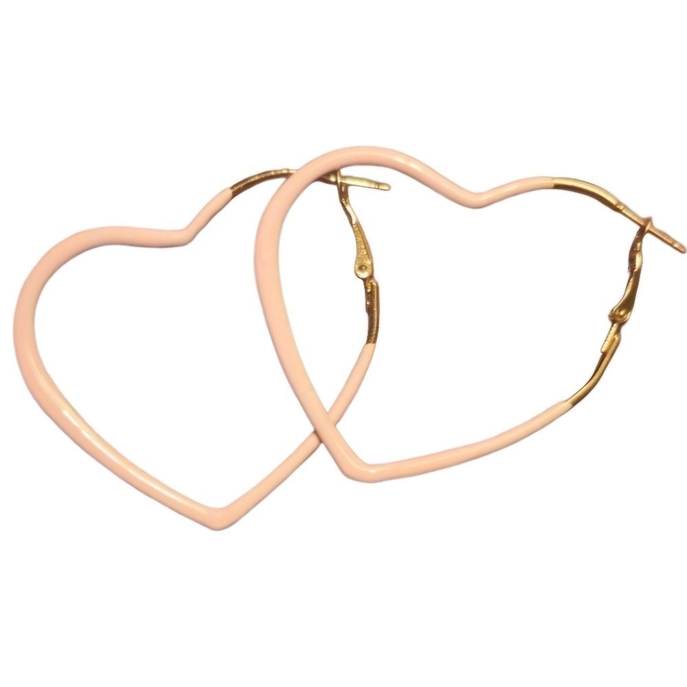 Pink Heart Hoop Earrings: Love & Style for Her